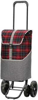 Andersen Quattro Shopper Gese red boodschappentrolley Rood - H 59 x B 35 x D 24 cm