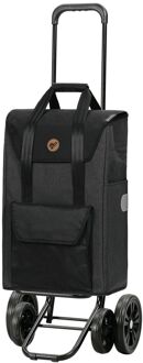 Andersen Quattro Shopper Senta 2.0 black boodschappentrolley Zwart - H 57 x B 35 x D 24 cm