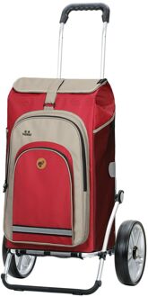 Andersen Royal Shopper Hydro 2.1 red boodschappentrolley Rood - H 67 x B 35 x D 24 cm