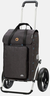 Andersen Royal shopper Ivar (kogellager) boodschappentrolley anthracite Zwart