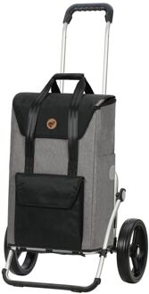 Andersen Royal Shopper Senta 2.0 grey boodschappentrolley Grijs - H 58 x B 35 x D 24 cm