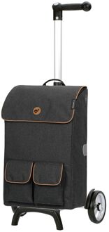 Andersen Unus Shopper Fun Ipek Ma black boodschappentrolley Zwart - H 58 x B 35 x D 22 cm