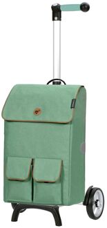 Andersen Unus Shopper Fun Ipek Ma sage boodschappentrolley Groen - H 58 x B 35 x D 22 cm