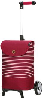 Andersen Unus Shopper Fun Tilde red boodschappentrolley Rood - H 54 x B 35 x D 22 cm