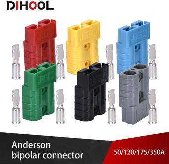 Anderson Power Connectors Dual-pole Quick Connector SH50 Electric Car Battery Plug UPS Terminal 50A 120A 175A 350A AC/DC 600V