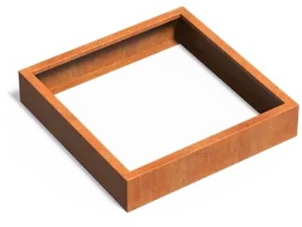 Andes cortenstaal 100x100x20 cm zonder bodem