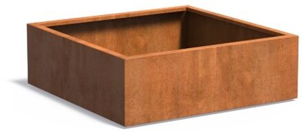 Andes cortenstaal 120x120x40 cm plantenbak