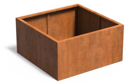 Andes cortenstaal 120x120x60 cm zonder bodem