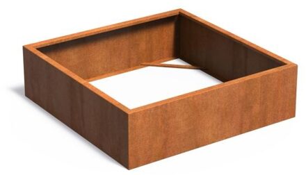 Andes cortenstaal 140x140x40 cm zonder bodem