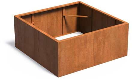 Andes cortenstaal 140x140x60 cm zonder bodem