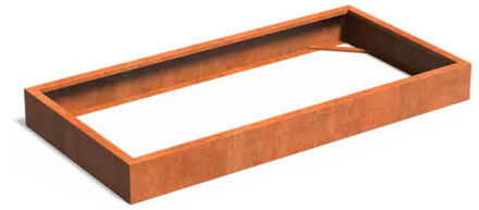 Andes cortenstaal 200x100x20 cm zonder bodem
