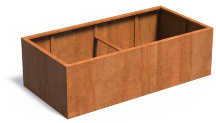 Andes cortenstaal 200x100x60 cm zonder bodem