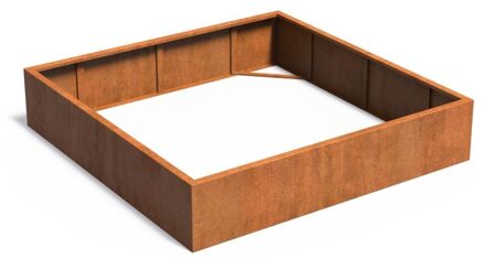 Andes cortenstaal 200x200x40 cm zonder bodem