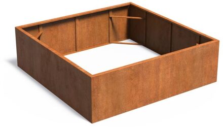 Andes cortenstaal 200x200x60 cm zonder bodem