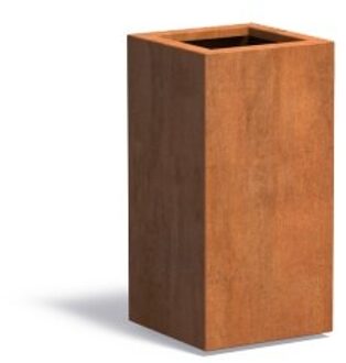 Andes cortenstaal 40x40x80 cm plantenbak