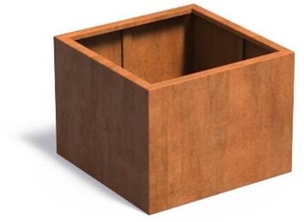 Andes cortenstaal 80x80x60 cm zonder bodem