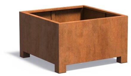 Andes cortenstaal met poten 100x100x60 cm plantenbak