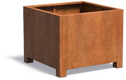 Andes cortenstaal met poten 100x100x80 cm plantenbak