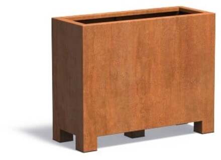 Andes cortenstaal met poten 100x40x80 cm plantenbak