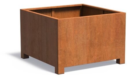 Andes cortenstaal met poten 120x120x80 cm plantenbak