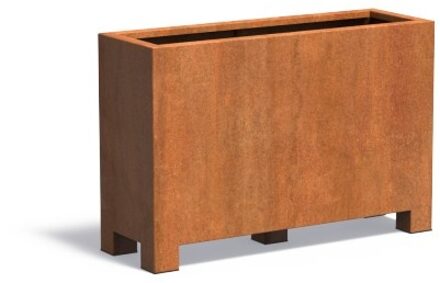 Andes cortenstaal met poten 120x40x80 cm plantenbak