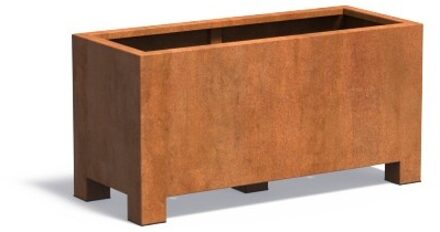 Andes cortenstaal met poten 120x50x60 cm plantenbak