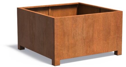 Andes cortenstaal met poten 140x140x80 cm plantenbak