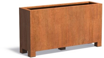 Andes cortenstaal met poten 150x40x80 cm plantenbak