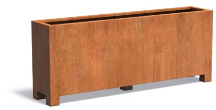 Andes cortenstaal met poten 200x40x80 cm plantenbak
