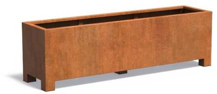 Andes cortenstaal met poten 200x50x60 cm plantenbak