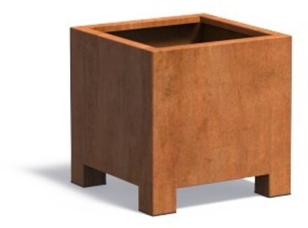 Andes cortenstaal met poten 60x60x60 cm plantenbak