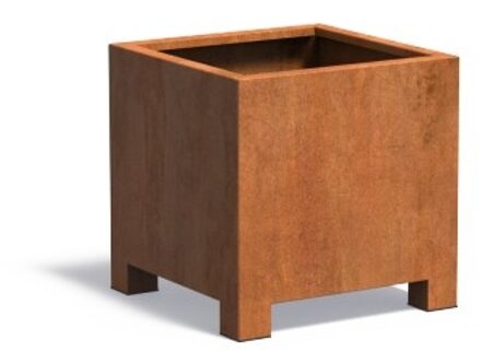 Andes cortenstaal met poten 70x70x70 cm plantenbak