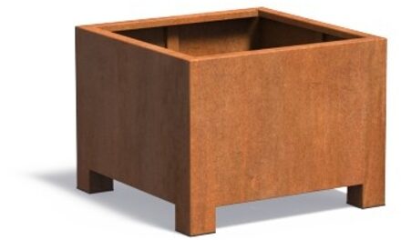 Andes cortenstaal met poten 80x80x60 cm plantenbak