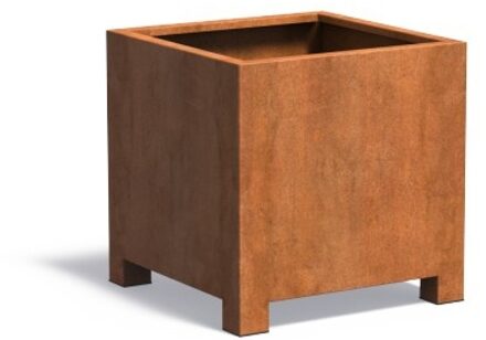 Andes cortenstaal met poten 80x80x80 cm plantenbak