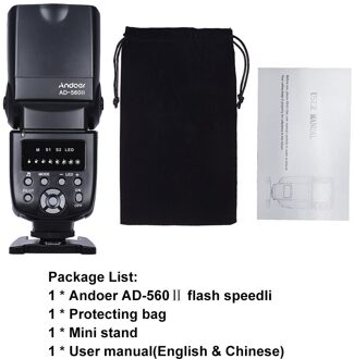 Andoer Ad-560 Ⅱ Flash Speedlite Op-Camera Flash GN50 Led Licht Invullen Voor Canon Nikon Olympus Pentax dslr Camera 'S Snelheid Licht reeks 1