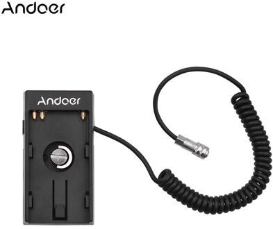 Andoer Camera Dv Batterij Voeding Mount Plaat Adapter Met 1/4 Inch Schroef Voor Sony BP-U30 U60 U90 BP-U Batterij voorjaar kabel