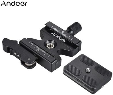 Andoer CL-50LS Aluminium Quick Release Plaat & amp voor Arca Swiss Quick Release Plate Ball Head Statief
