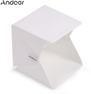 Andoer Draagbare Vouwen Lightbox Fotografie Studio Softbox Led Light Box Voor Iphone Samsang Htc Smartphone Digitale Dslr Camera