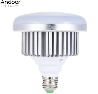 Andoer E27 40 W Energiebesparende LED Gloeilamp 5500 K Zachte Witte Daglicht voor Foto Studio Video Thuis Commerciële verlichting 185-245 V