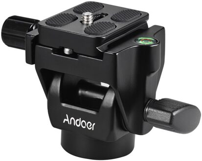 Andoer M-12 Monopod Tilt Hoofd Panoramisch Hoofd Tele Vogel Kijken Met 1Pcs 2 Stuks Quick Release Plaat 1stk plate
