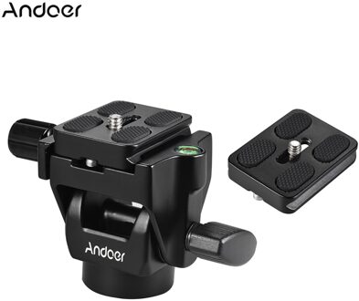 Andoer M-12 Quick Release Plaat Monopod Tilt Hoofd Panoramisch Hoofd Tele Vogels Kijken