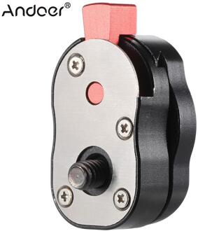 Andoer Mini Quick Release Plaat voor LCD Monitor Magic Arm LED Photo Light Camera Camcorder Rig Quick Release Plaat