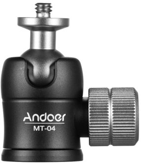 Andoer MT-04 Mini Ball Head 360 Degrees Panoramic Ballhead with Standard 1/4 Screw