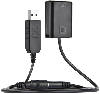 Andoer NP-FW50 Dummy Batterij + DC Power Bank (5 V 2A) USB Adapter Kabel Vervanging voor AC-PW20 voor Sony NEX-3/5/6/7 Serie etc