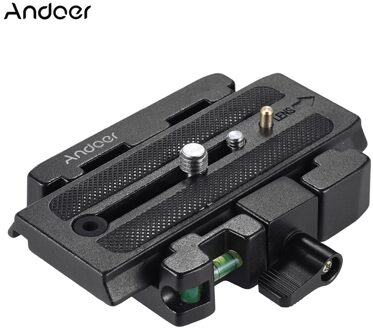 Andoer Video Camera Statief Quick Release Clamp Adapter met Quick Release Plaat Compatibel voor Manfrotto 501 500AH 701HDV 503HDV