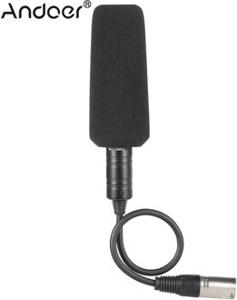 Andoer Video-opname Interview Stereo Condensator Unidirectionele Microfoon Mic voor Sony Panosonic Camcorder -- XLR Interface