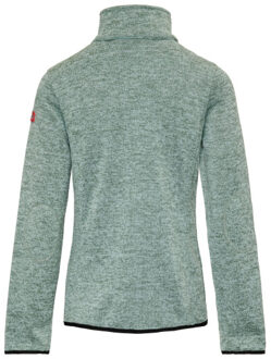 andrea fleece fleece sweater met rits dames - Groen - L