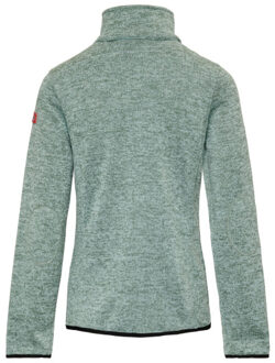 andrea fleece fleece sweater met rits dames - Groen - XXXL
