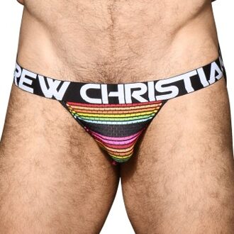 Andrew Christian 2 stuks Almost Naked Chill Stripe Jock * Actie * Versch.kleure/Patroon - Small,Medium,Large,X-Large