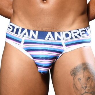 Andrew Christian Almost Naked Newport Mesh Jock * Actie * Versch.kleure/Patroon,Blauw - Small,Medium,Large,X-Large